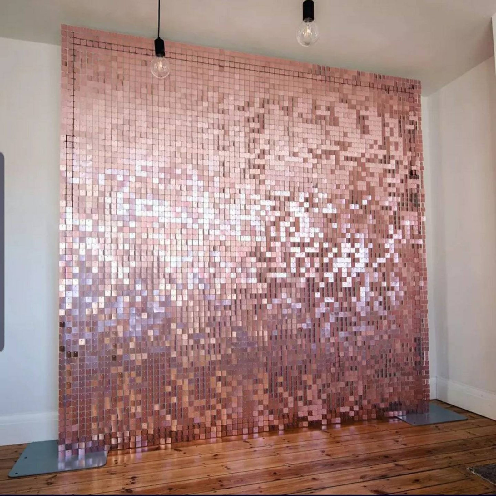 Sequin Shimmer Wall Panel Backdrop Shimmer wall Rose Gold Etsy