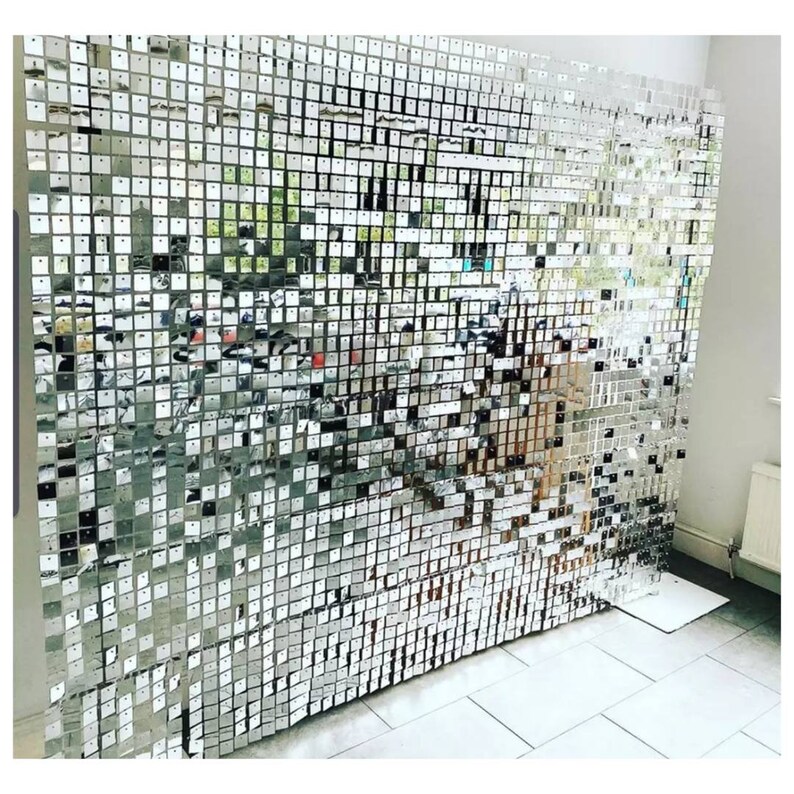Sequin Shimmer Wall Panel Backdrop Shimmer Wall Silver Etsy