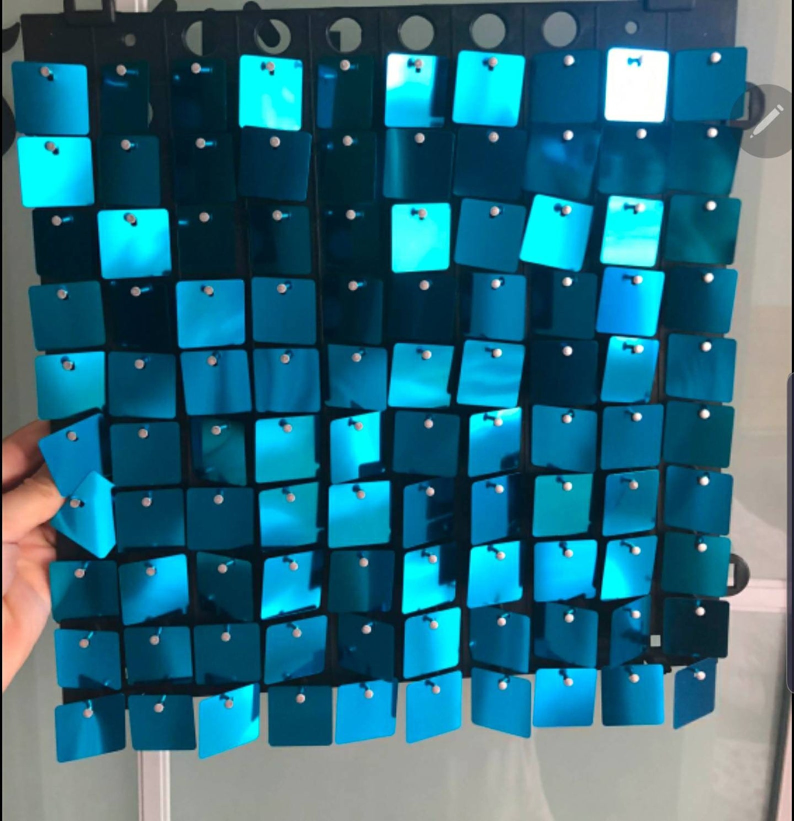 New Sequin Shimmer Wall Panel Backdrop Shimmer Wall Aqua Etsy