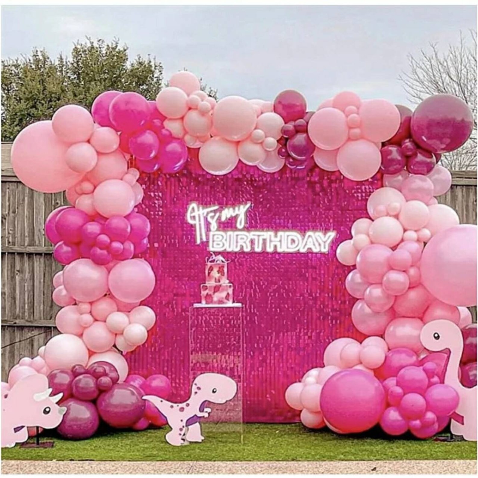 New Sequin Shimmer Wall Panel Backdrop Shimmer wall Hot Pink Etsy