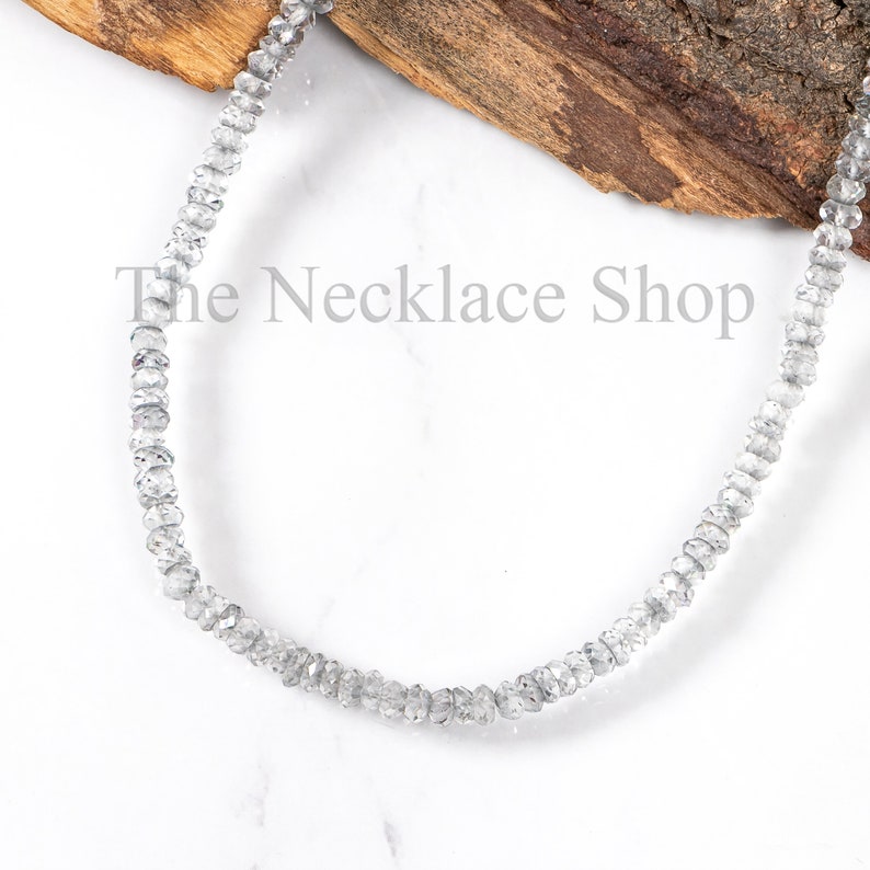 Rondelle Necklace Gift For Her,Gemstone Gift Necklace Women Necklace AAA Mystic Topaz Rondelle Necklace Beaded Necklace Topaz Necklace