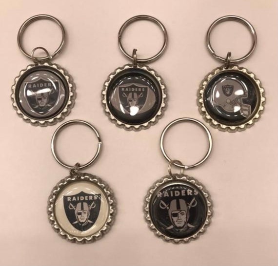 Raiders inspired keychains Etsy