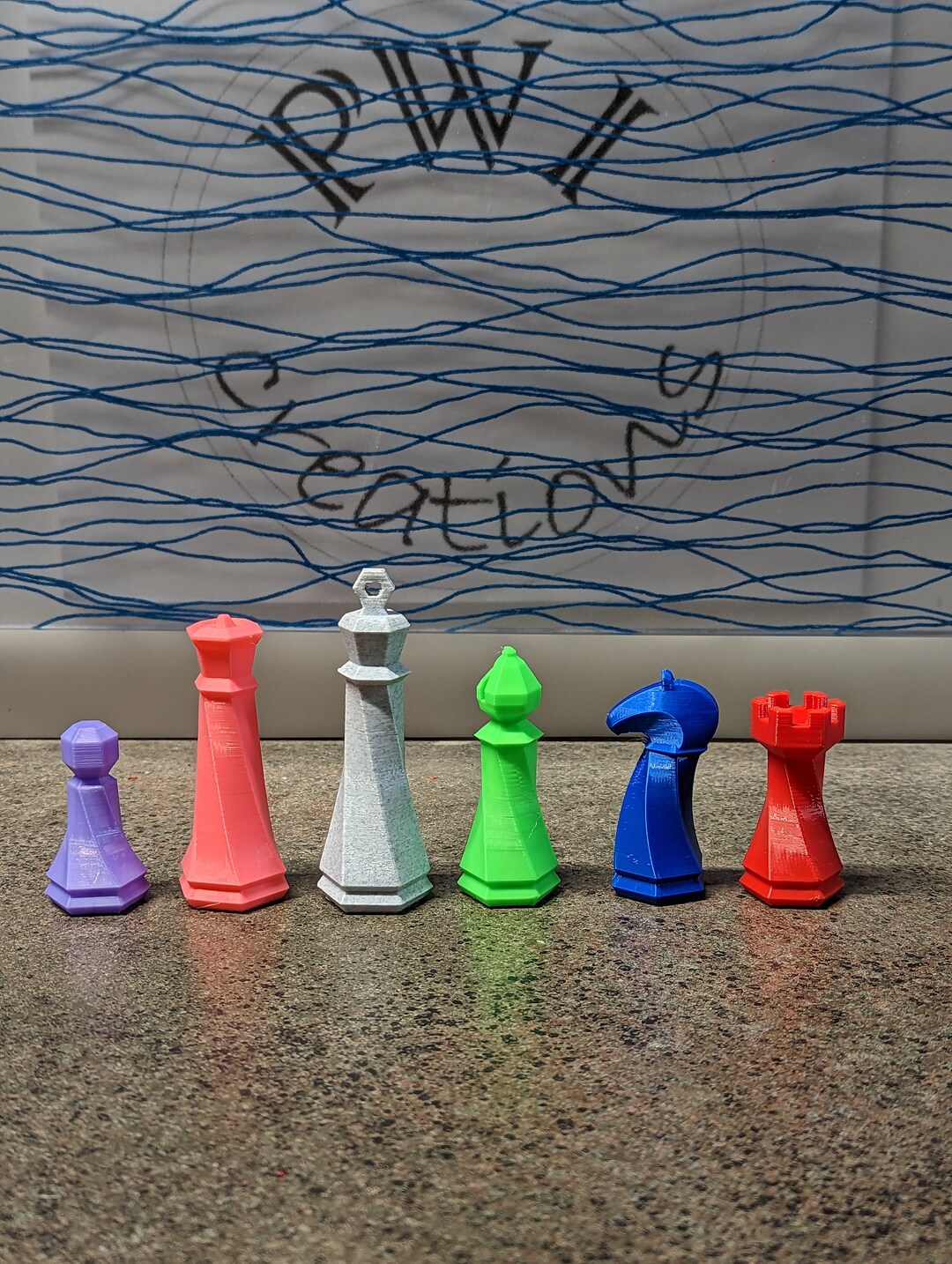 Custom Color Chess Pieces - Etsy