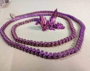 Rose Dragon – Extra Long Articulated 3D Printed Fidget Toy