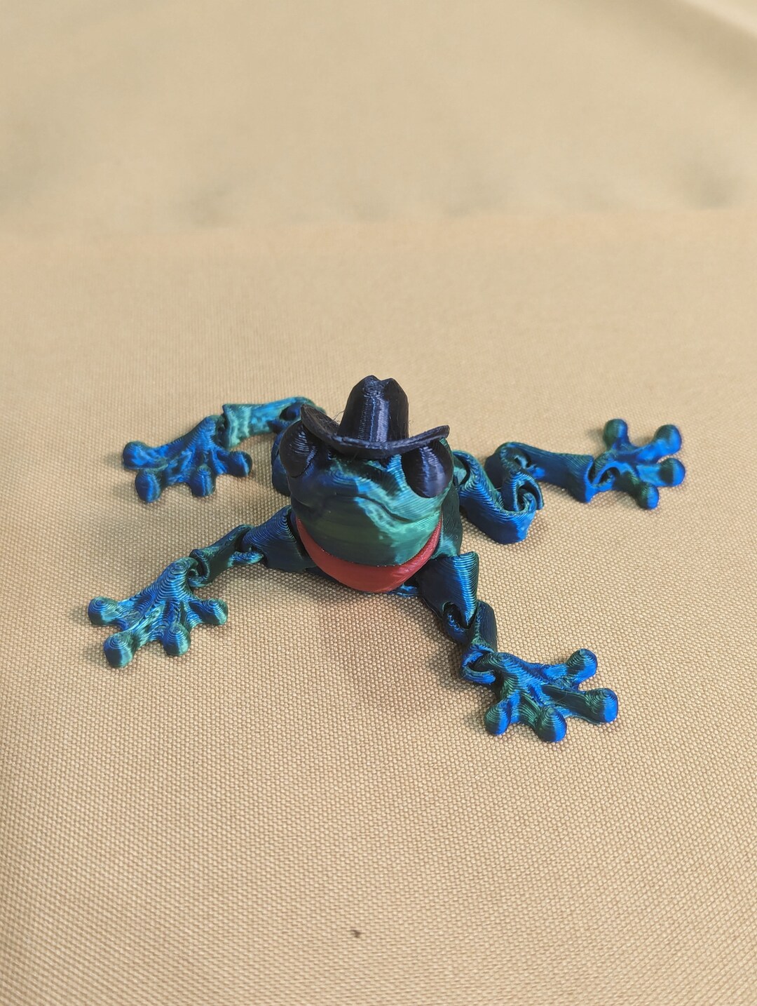 Articulated 3d Printed Cowboy Frog