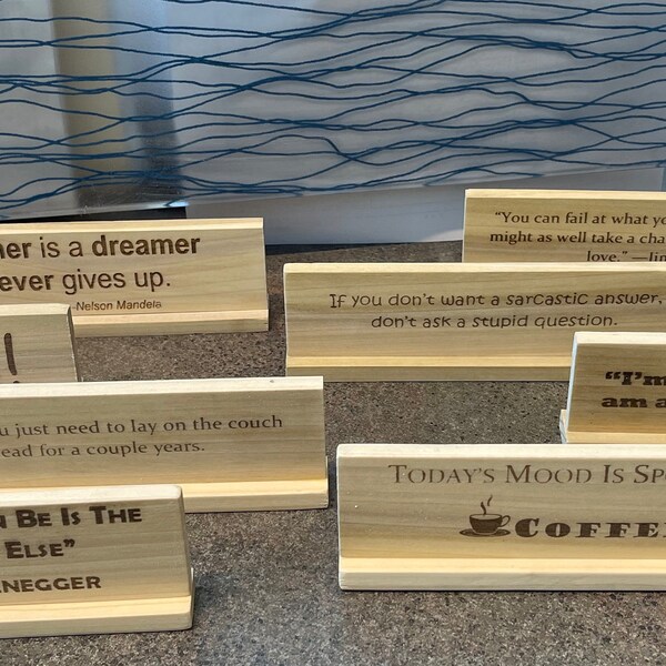 Laser Engraved Quote Etsy