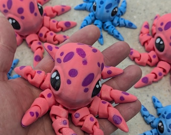 3D Printed Articulated Octopus – Cinderwing3d Fidget Toy