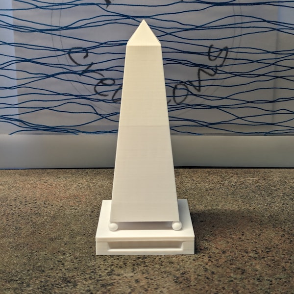 Obelisk Statue- 3D Printed Decor