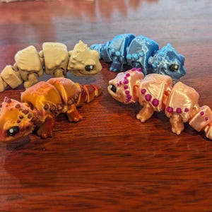 Bearded Dragon - Flexible Figure - 3D Printed and Articulated Dragon, Sensory Toy, Fidget Toy, Stim Toy, Desk Toy, Lizard Toy
