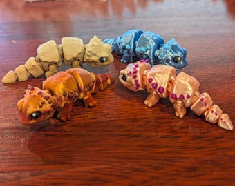 Bearded Dragon - Flexible Figure - 3D Printed and Articulated Dragon, Sensory Toy, Fidget Toy, Stim Toy, Desk Toy, Lizard Toy