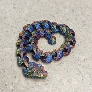 Articulated Snake - 3D Printed Fidget Toy, Sensory Toy, Stim Toy, Stocking Stuffer