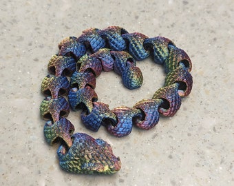 Articulated Snake - 3D Printed Fidget Toy, Sensory Toy, Stim Toy, Stocking Stuffer