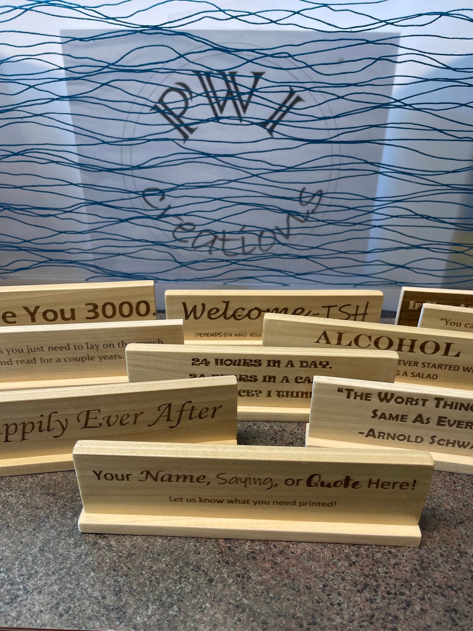 Laser Engraved Quote Signs Etsy