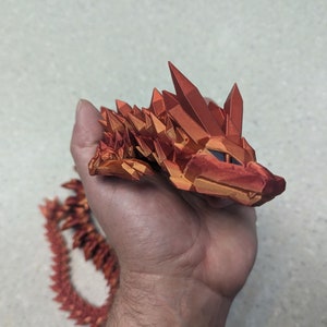 Crystal Dragon - 3D Printed and Fully Articulated Dragon