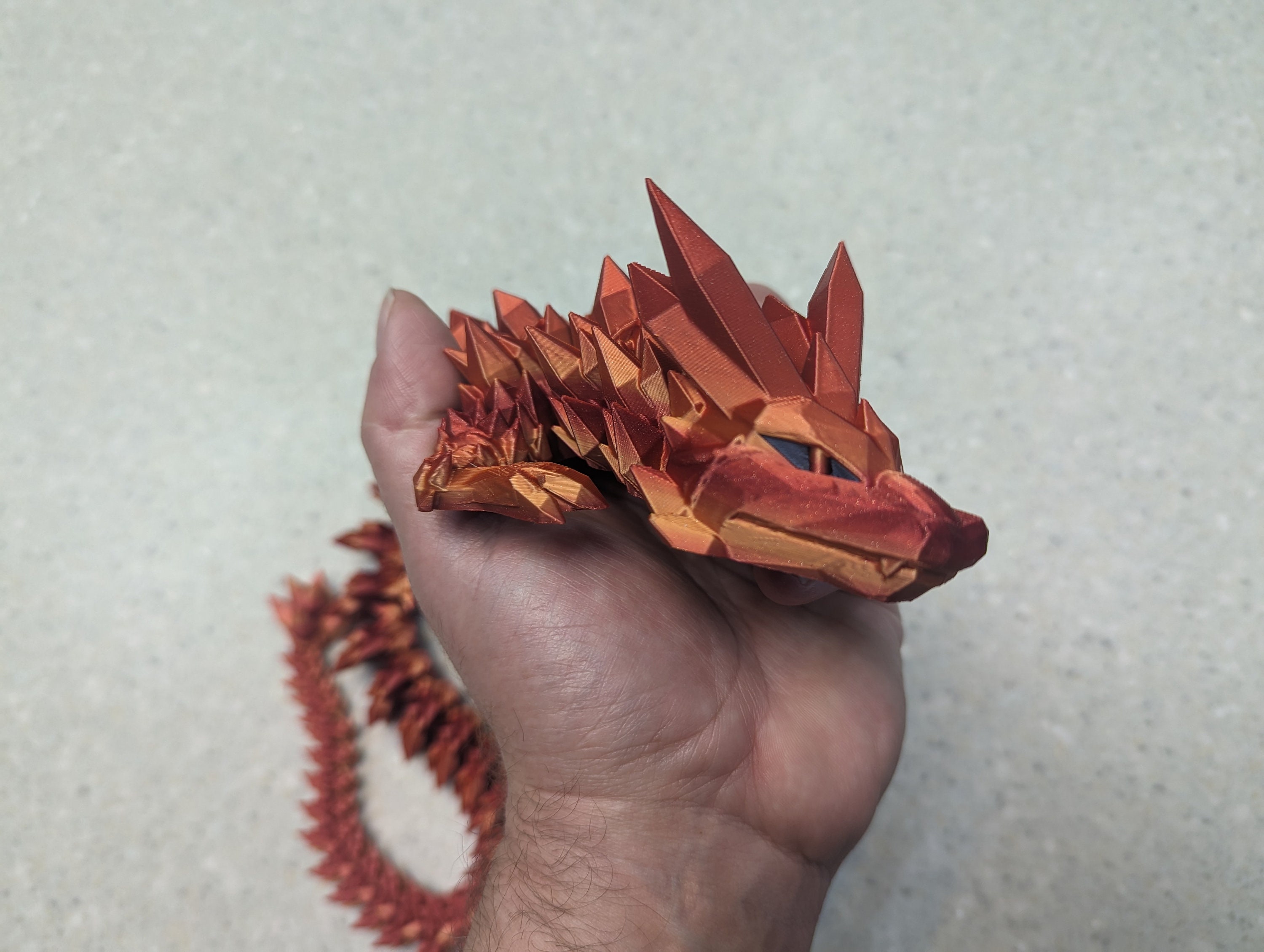 Crystal Dragon - 3D Printed and Fully Articulated Dragon