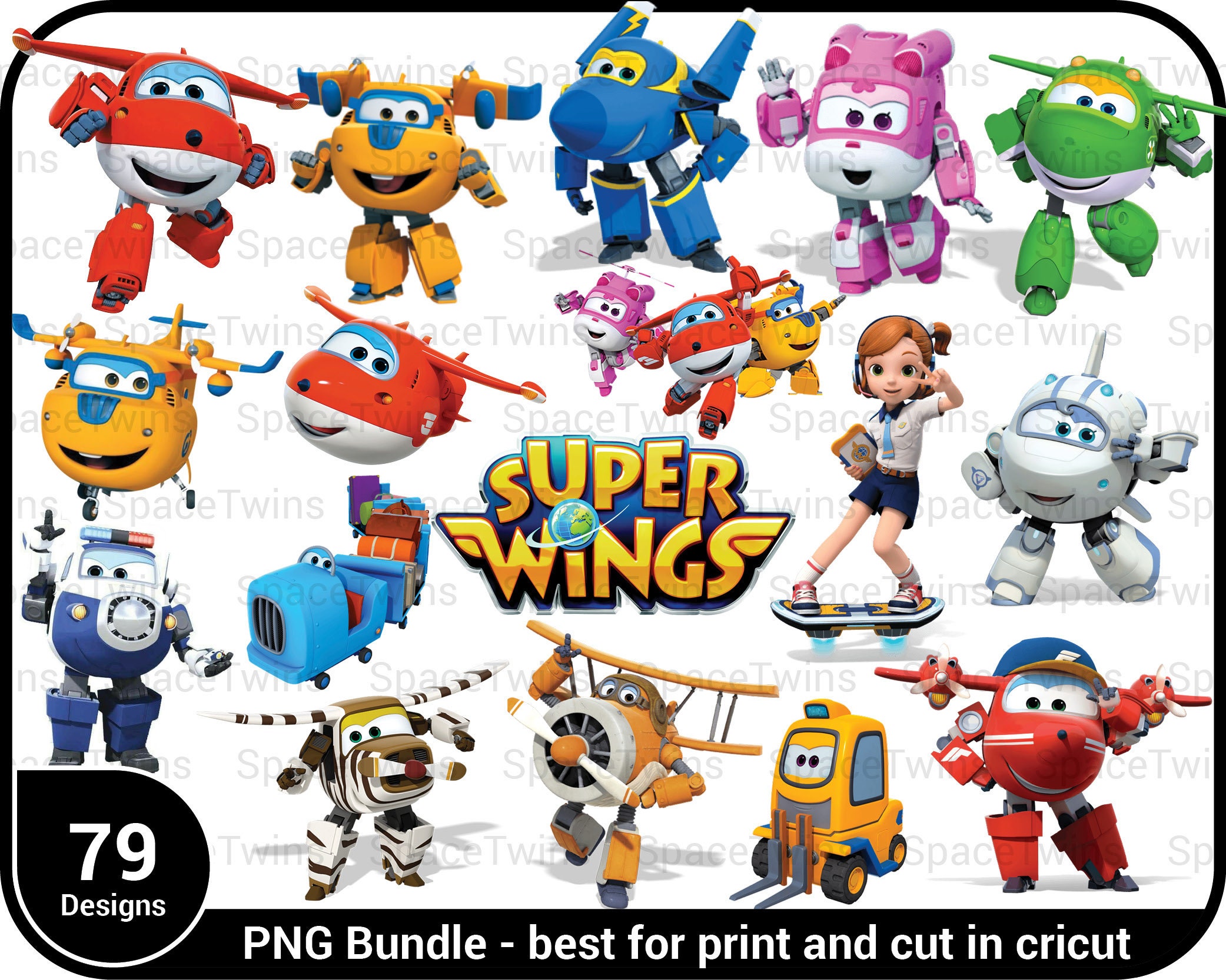 Super Wings PNG Bundle Super Wings Clipart Super Wings Etsy