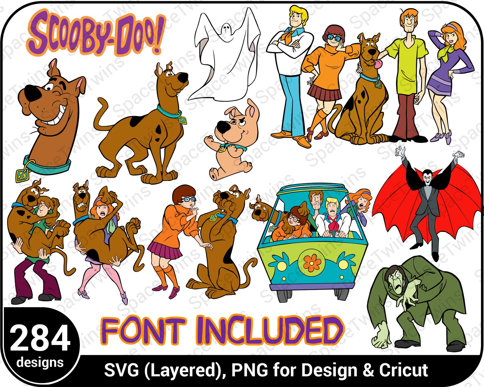 Scooby Doo Font SVG Scooby Doo Font Scooby Doo Letters Etsy Israel