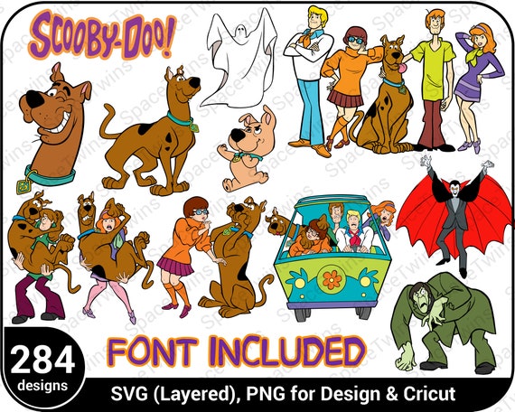 Scooby Doo Font SVG Scooby Doo Font Scooby Doo Letters | Etsy Finland