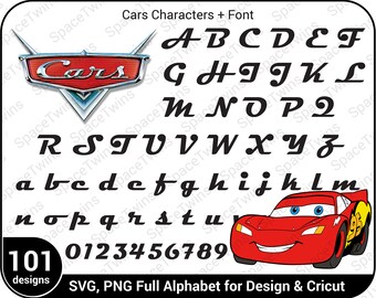 Disney Cars Alphabet Etsy