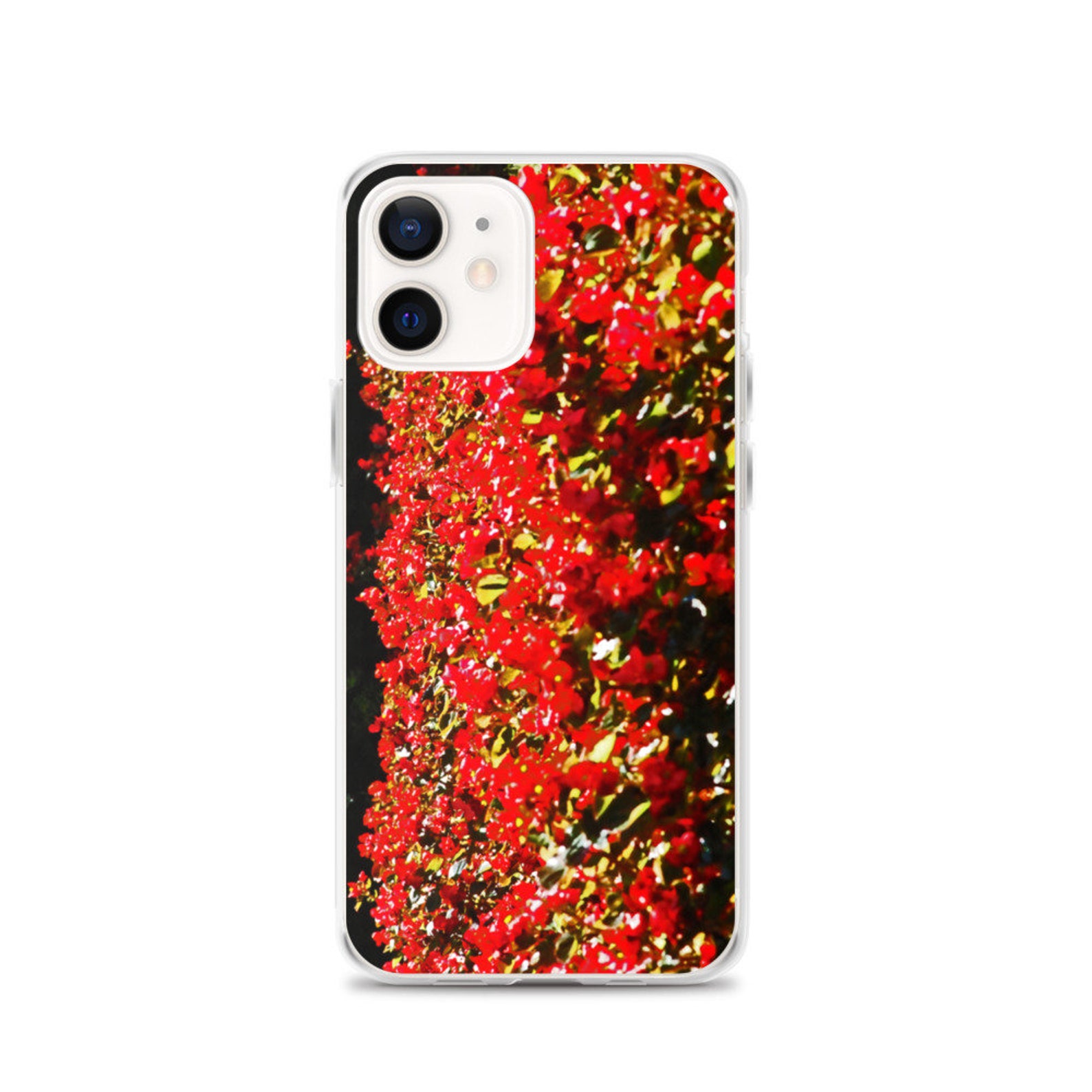 IPhone Apple Smartphone Case Flowers Red Etsy