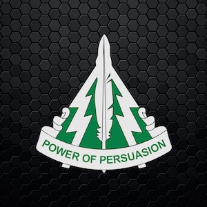 Amerikanska arméns 13:e psykologiska operationsbataljon (13:e POB) - Patch Logo Decal Emblem Crest Insignia - Digital Svg Vector Cricut-fil