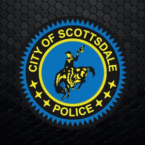 Scottsdale Police Department - Patch Logo Decal Emblem Crest Badge Insignia - Digital Svg Vector Cricut File