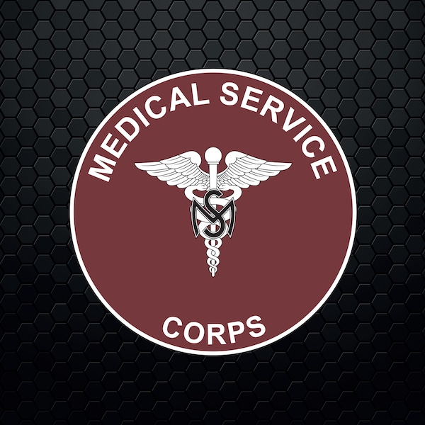 U.S. Army Medical Service Corps Branch Plaque - Patch Logo Decal Emblem Crest Insignia - Digital Svg Vector Cricut File