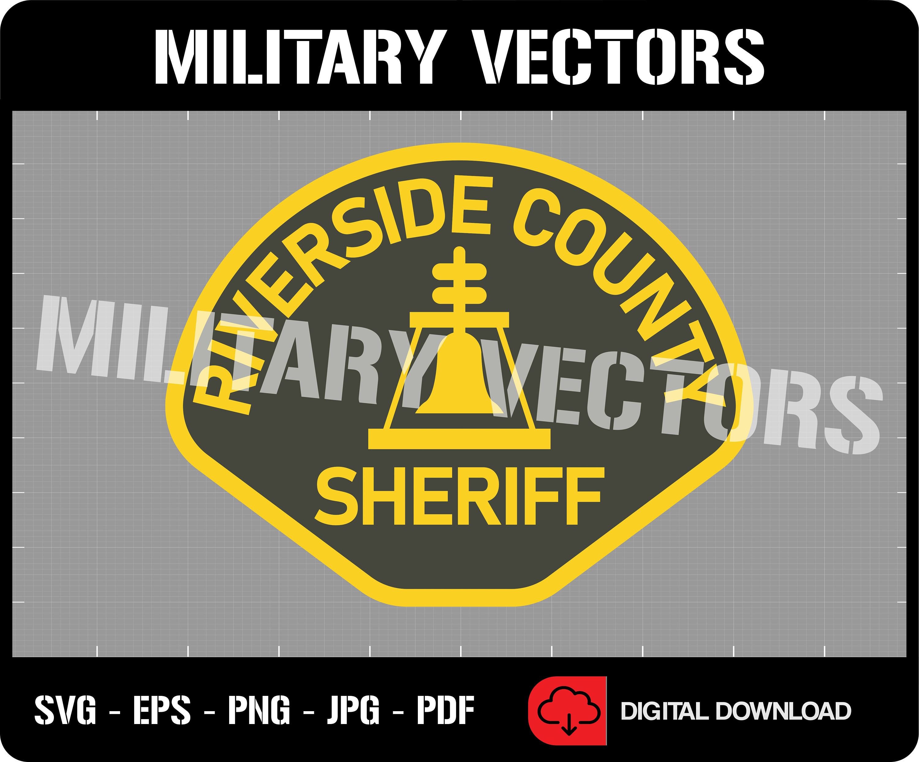 Riverside County Sheriff Law Enforcement Patch Logo Decal Etsy