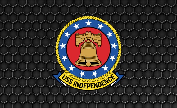 US Navy USS Independence CV-62 Aircraft Carrier - Patch Pin Logo