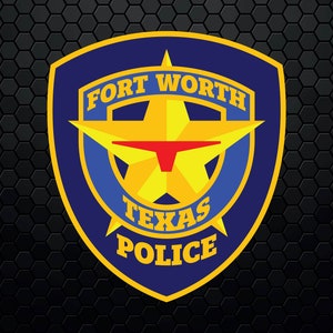 Fort Worth Police Department - Patch Logo Decal Emblem Crest Badge Insignia - Digital Svg Vector Cricut File