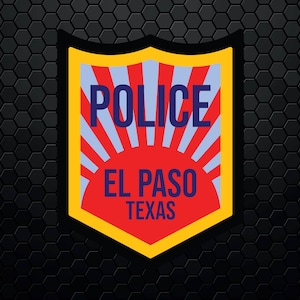 El Paso Police Department - Patch Logo Decal Emblem Crest Badge Insignia - Digital Svg Vector Cricut File