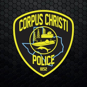 Corpus Christi Police Department - Patch Logo Decal Emblem Crest Badge Insignia - Digital Svg Vector Cricut File