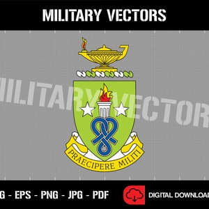 Amerikanska arméns soldatstödsinstitut - Patch Pin Logo Dekal Emblem Crest Insignia - Digital SVG Vektor Cricut-fil