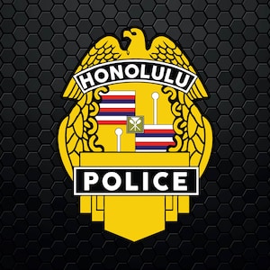 Honolulu Police Department - Patch Logo Decal Emblem Crest Badge Insignia - Digital Svg Vector Cricut File
