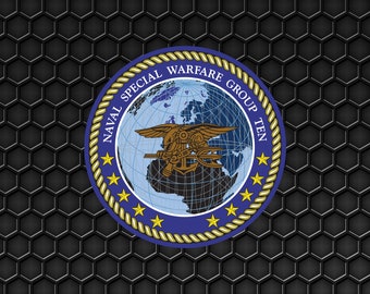 US Navy Marine Special Warfare Group 10 (NSWG-10) - Patch Pin Logo Aufkleber Emblem Wappen Insignien - digitale SVG Vektor Cricut Datei