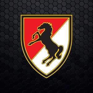 US Army 11th Armored Cavalry Regiment 11th ACR "Blackhorse" - Logo Decal Emblem Crest Insignia - Digital Svg Eps Jpg Pdf Png Cricut File