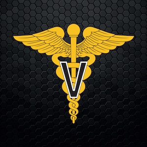 U.S. Army Veterinary Corps Branch - Patch Logo Decal Emblem Crest Insignia - Digital Svg Vector Cricut File