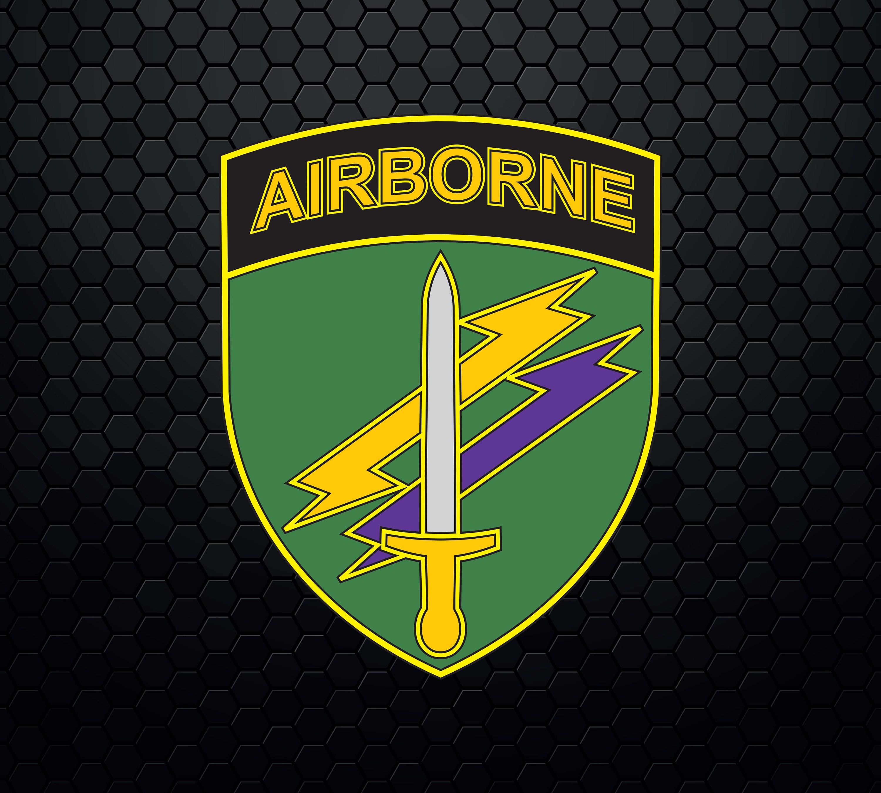 Aufnäher US Army Airborne – Bügelbar, Ca. 6x8 Cm, Abzeichen Für Fallschirmjäger & Ranger