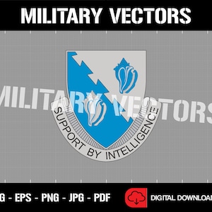 Amerikanska arméns 14:e militära underrättelsebataljon - Militär underrättelsetjänst - Patch Logo Dekal Emblem Crest Insignia - Digital SVG Vektor Cricut-fil