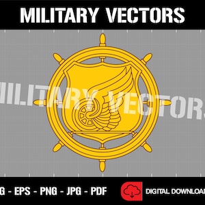 U.S. Army Transportation Corps Branch - Patch Pin Logo Decal Emblem Crest Insignia - Digital SVG Vector Cricut File