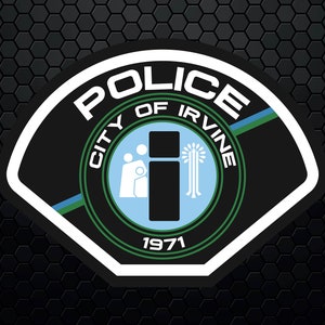 Irvine Police Department - Patch Logo Decal Emblem Crest Badge Insignia - Digital Svg Vector Cricut File