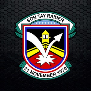 Son Tay Raider - Forças Especiais do Exército dos EUA Guerra do Vietnã - Patch Logo Decal Emblem Crest Insignia - Digital Svg Vector Cricut File
