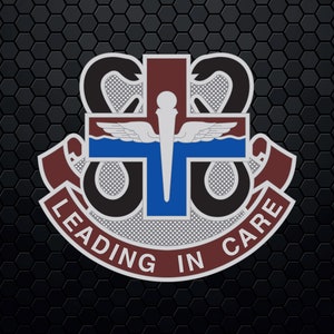 US Army 818th Medical Brigade DUI - Patch Logo Decal Emblem Crest Insignia - Digital Svg Vector Cricut File