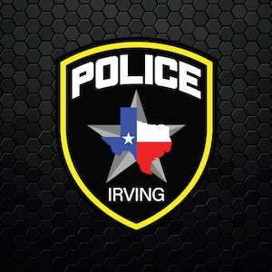 Irving Texas Police Department - Patch Logo Decal Emblem Crest Badge Insignia - Digital Svg Vector Cricut File