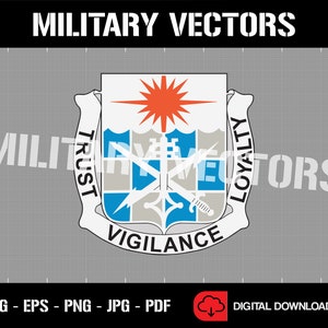 Amerikanska arméns 101:a militära underrättelsebataljon - Militär underrättelsetjänst - Patch Logo Dekal Emblem Crest Insignia - Digital SVG Vektor Cricut-fil