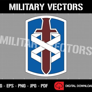 U.S. Army 18th Medical Command - Medical Corps Patch Logo Decal Emblem Crest Insignia - Digital SVG Cricut Vector Cnc Cut File