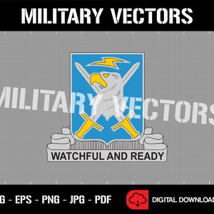 Amerikanska arméns 104:e militära underrättelsebataljon - Militär underrättelsetjänst - Patch Logo Dekal Emblem Crest Insignia - Digital SVG Vektor Cricut-fil