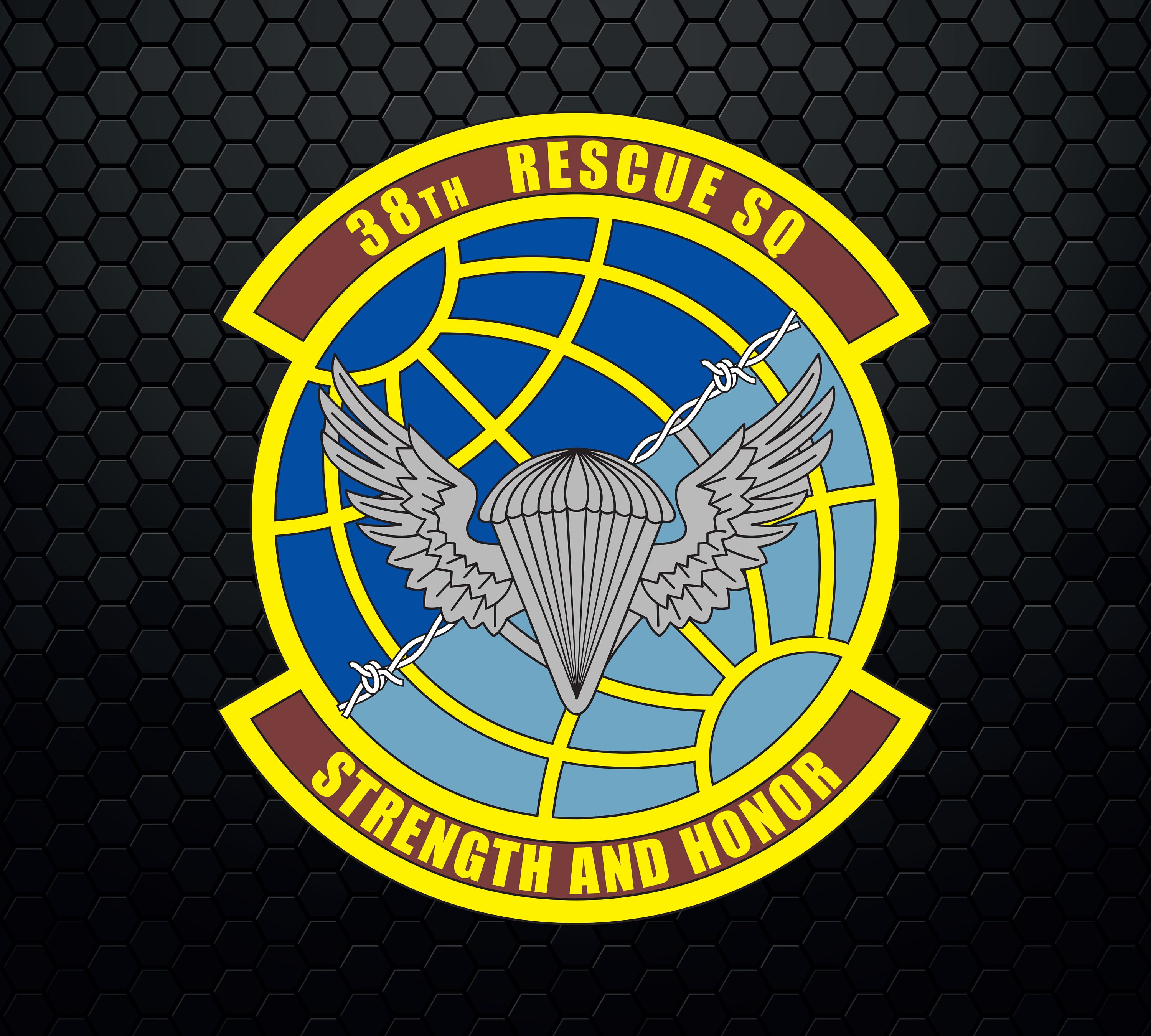 USAF 38th Rescue Squadron - Patch Logo Decal Emblem Crest Insignia