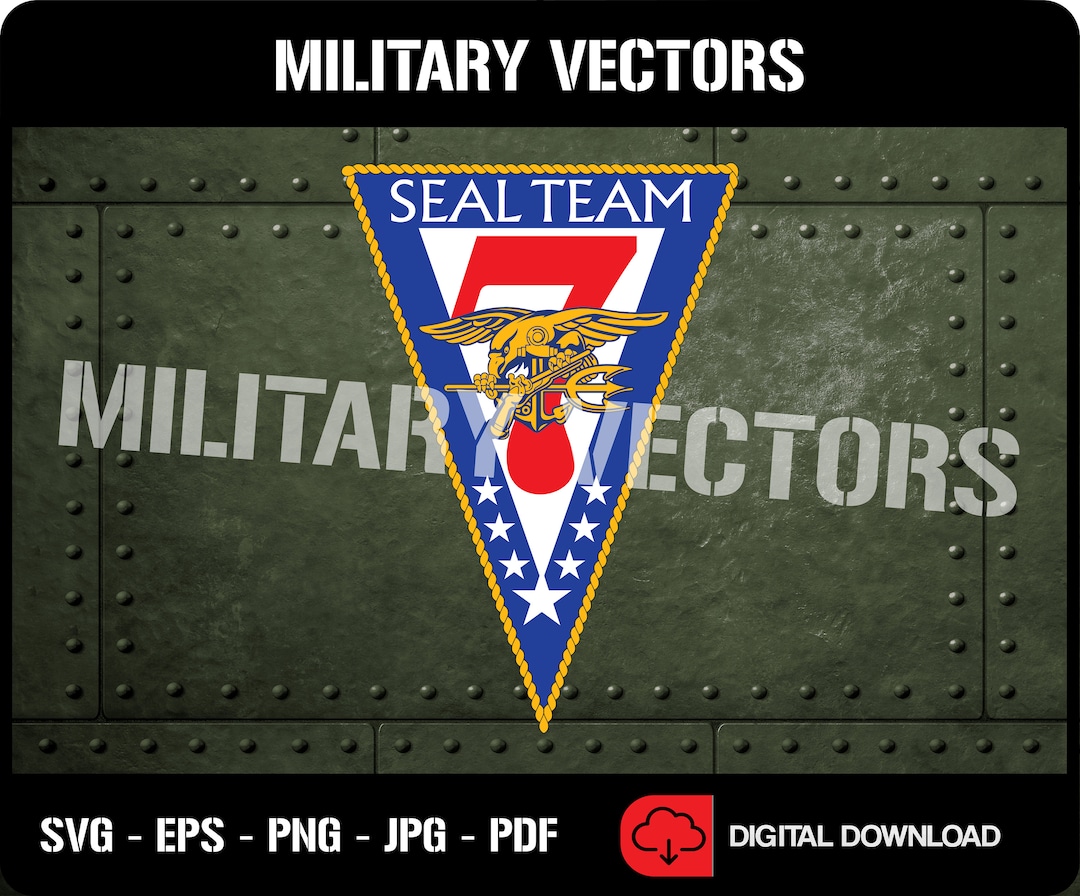 U.S. Navy SEAL Team 7 Naval Special Warfare Command NSWC Patch Pin Logo Decal Emblem Crest