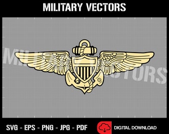 Navy Pilot Logo Svg - Etsy